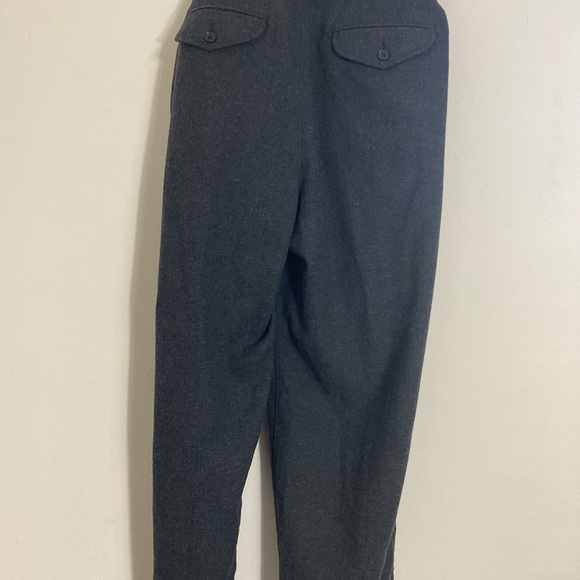Banana Republic Poly Blend Pleaded Self Belted Dark Grey Pants Women's Size 3X - Picture 3 of 8